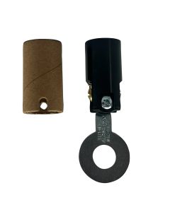 Candelabra Base Socket with Vertical Washer with Switch Hole