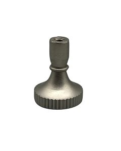 Brass Key Knob for Turn Sockets - Satin Nickel