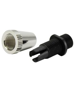 Metal Cone SVT Cord Grip  Polished Nickel -  Includes Interior Plastic Grip