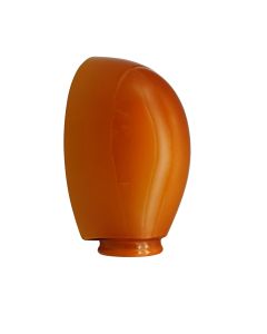 Cased Glass Clam Shell - Amber - 2-1/4" Fitter